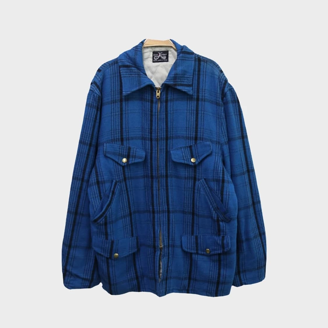 DRESS HIPPY 체크 포켓 포인트 울 자켓 60714 상품이미지1