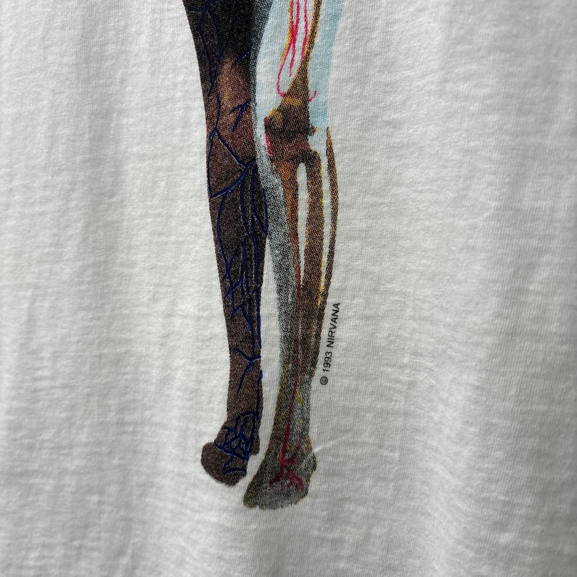 90s 너바나 In Utero '93 투어 프린팅 머천 티셔츠 N1209 상품이미지6