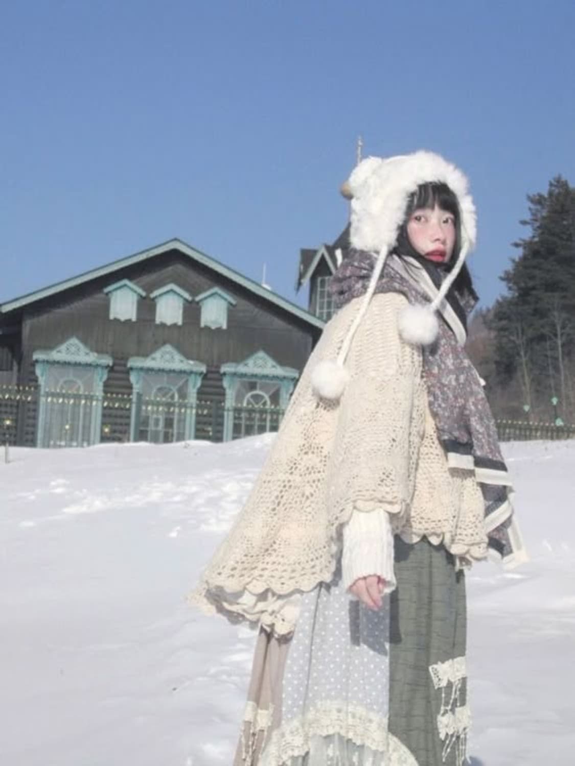 후기O 겨울 모리걸 코디셋 랜박 랜덤박스 리즈리사 엑시즈팜 니트 스커트 상품이미지5