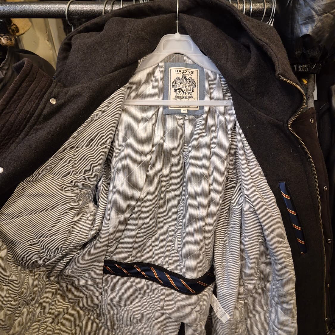 100 헤지스 진카키 울 후드자켓 상품이미지5