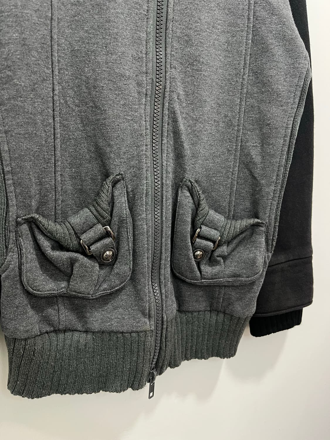 일본 빈티지 락펑크 카고 양각버튼 프린팅 집업 상품이미지6