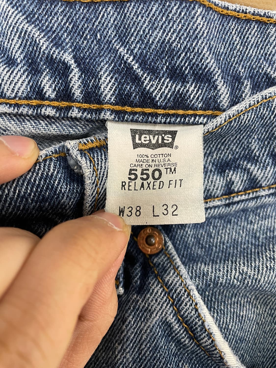 [38x32] 90s Levis 리바이스 550 오렌지탭 USA 상품이미지7