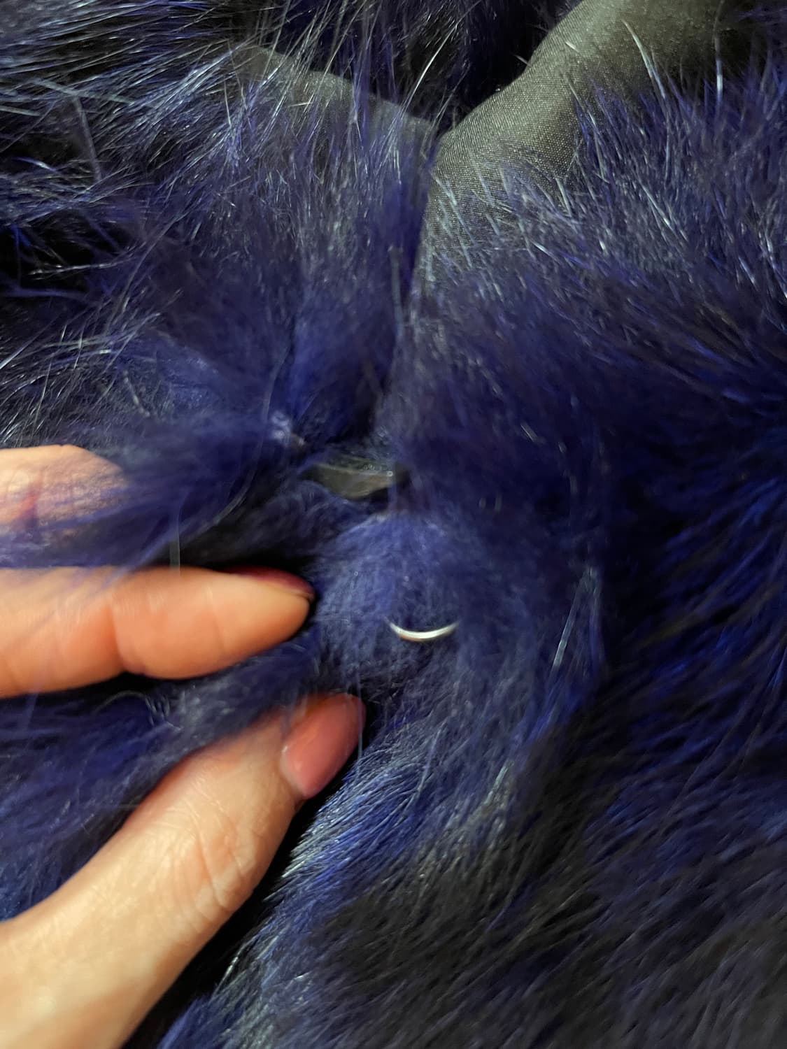 그라데이션 리얼 라쿤 퍼 자켓 M사이즈 상품이미지8