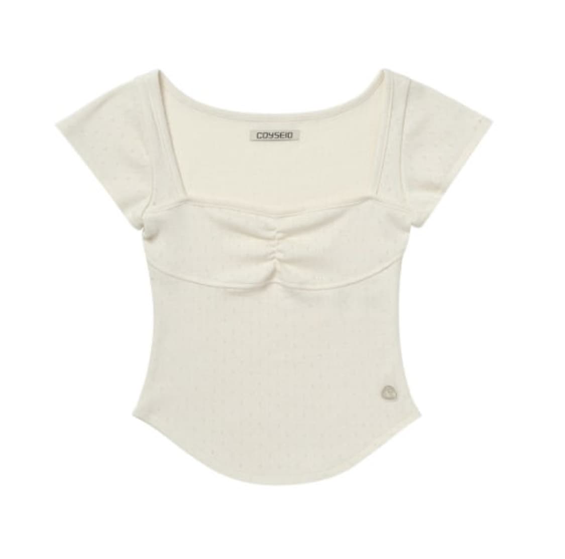 coyseio PUNCHING SHIRRING TOP CREAM 상품이미지2