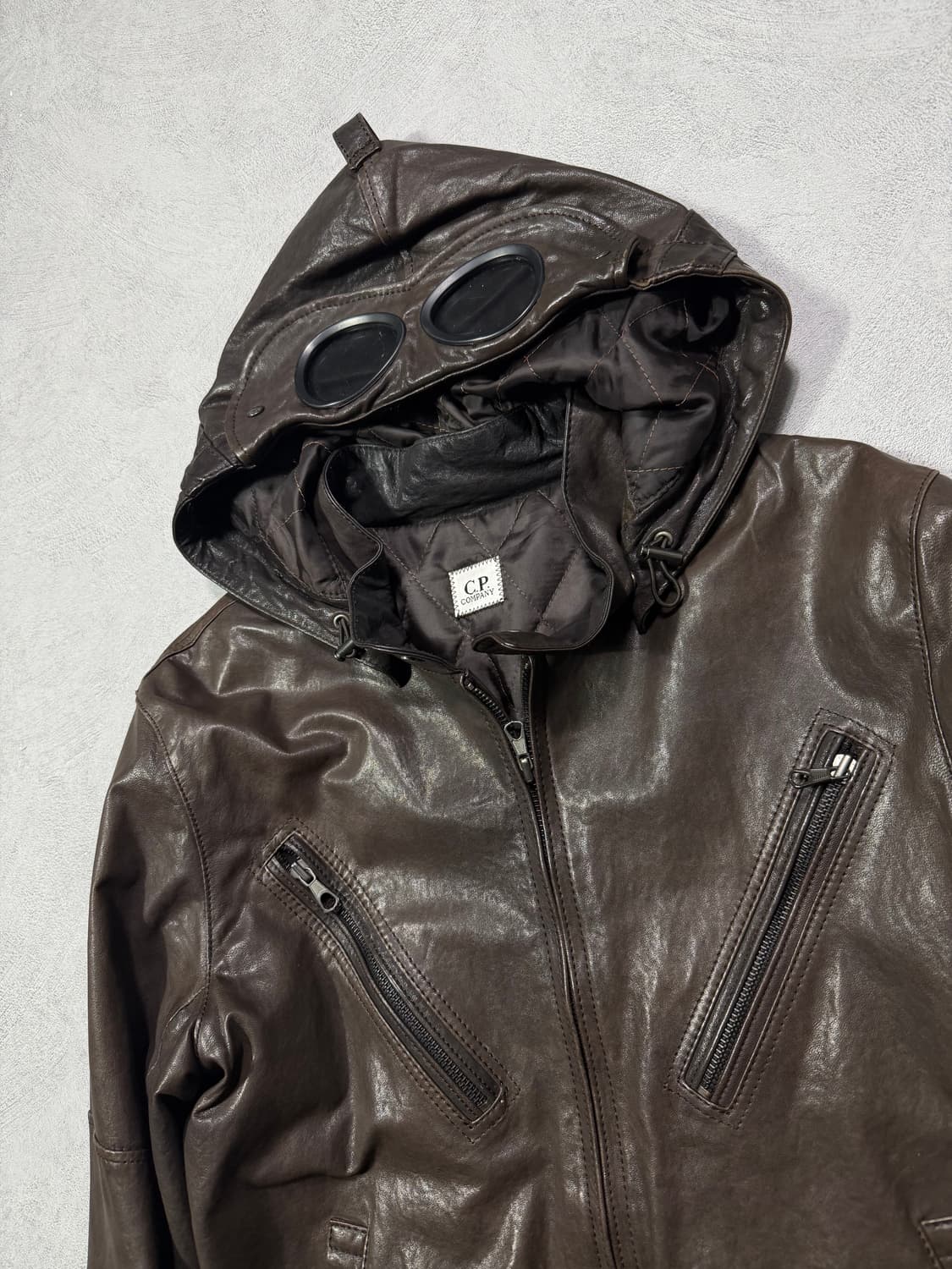 CP Company Goggle Leather Jacket 상품이미지4