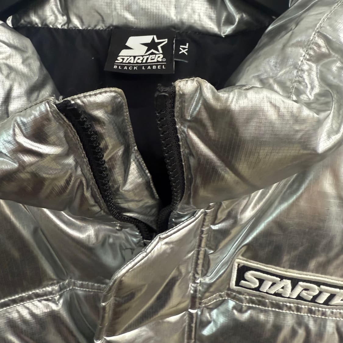 스타터 실버 푸퍼 패딩 (XL) 상품이미지2