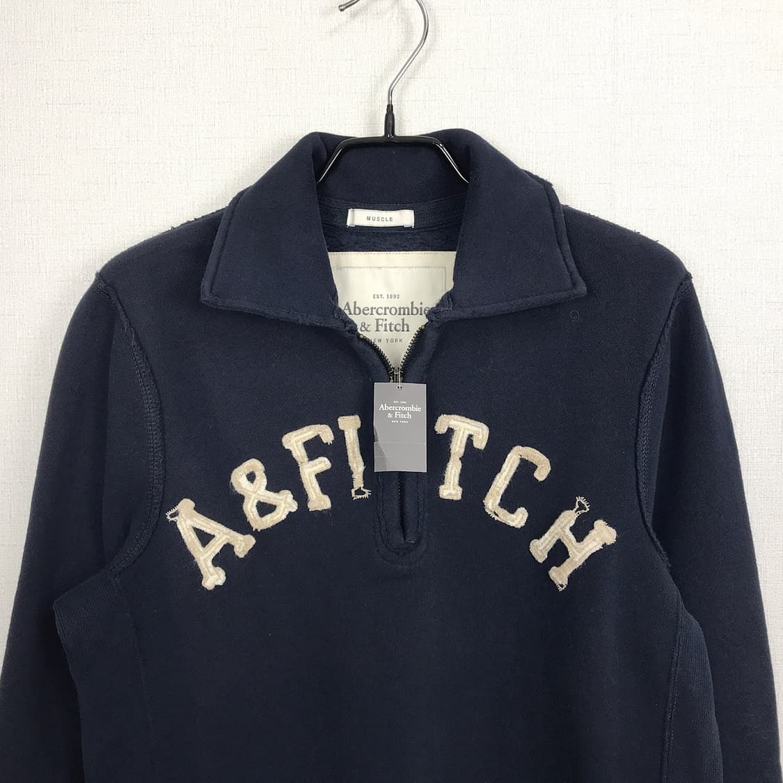 아베크롬비 반집업 맨투맨 티셔츠 새상품 남성S 상품이미지3