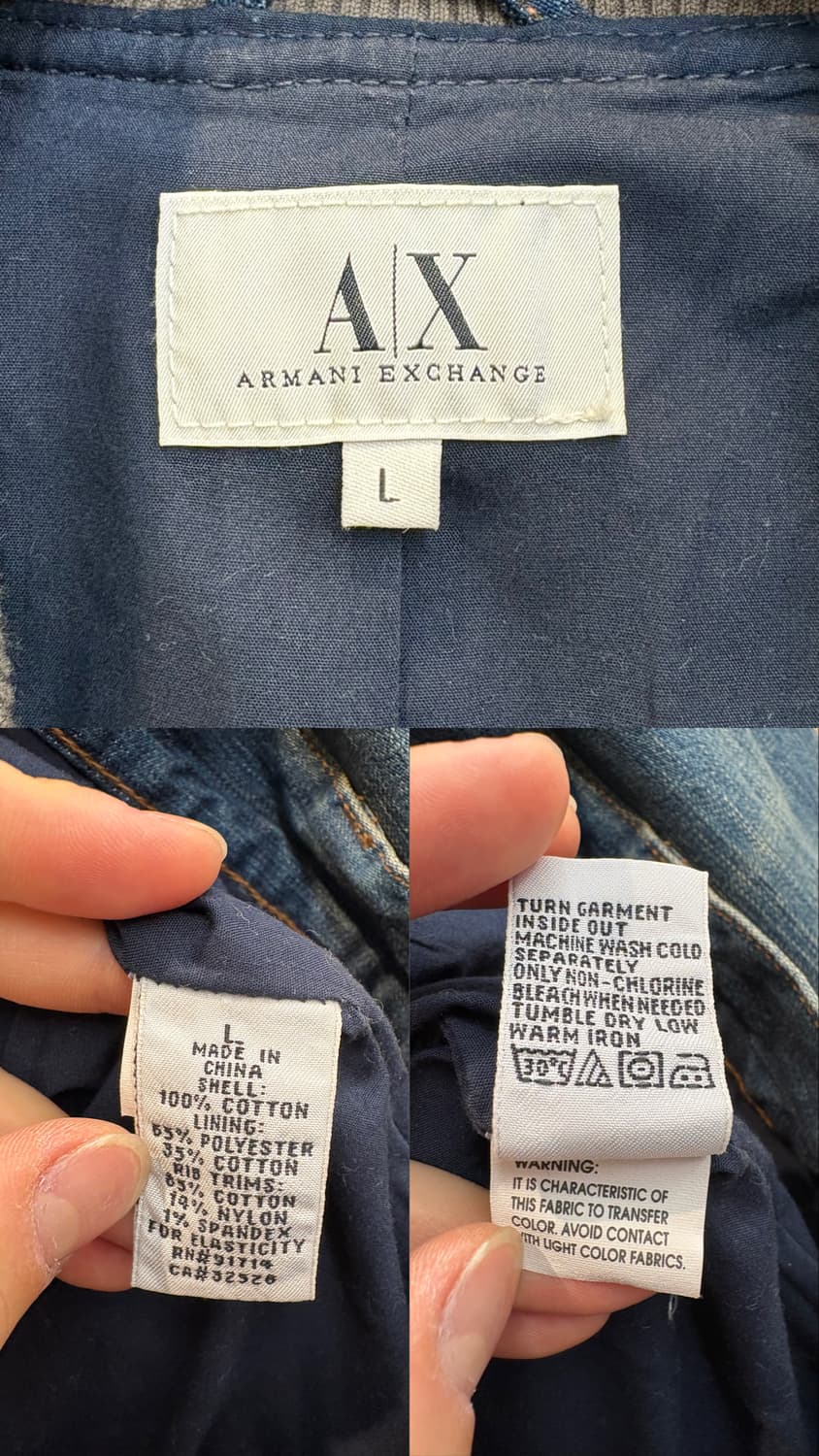 알마니 스티치 투웨이 데님자켓 상품이미지10