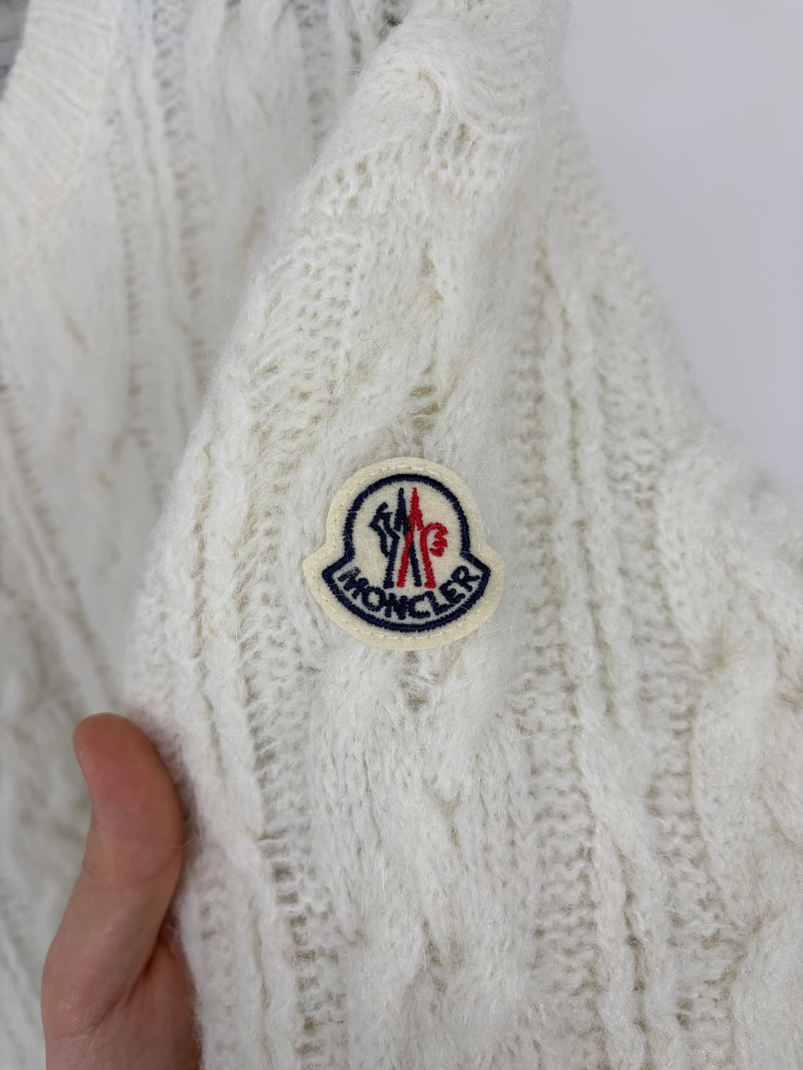 a81) 몽클레어 모헤어 케이블 니트 상품이미지2