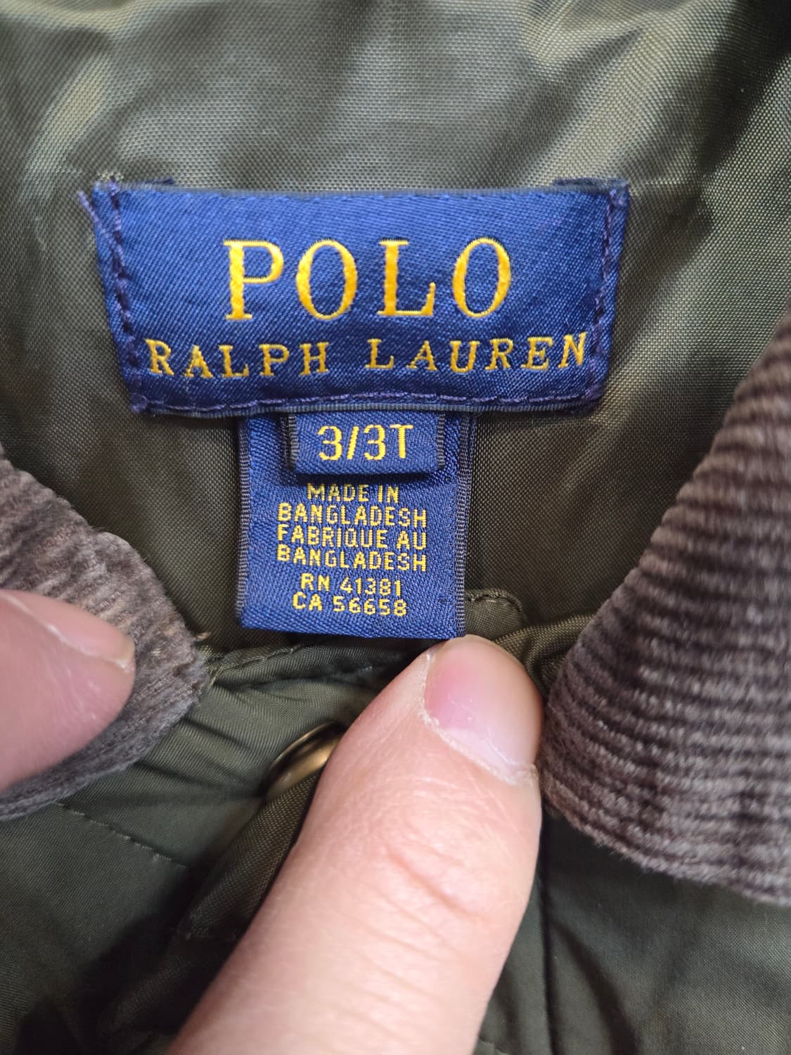 폴로랄프로렌 키즈 퀄팅 자켓 3세 상품이미지3