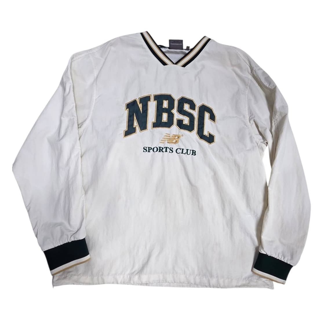 [프립]M/뉴발란스 NBSC 브이넥 웜업 풀오버 바람막이 (화이트) 상품이미지2