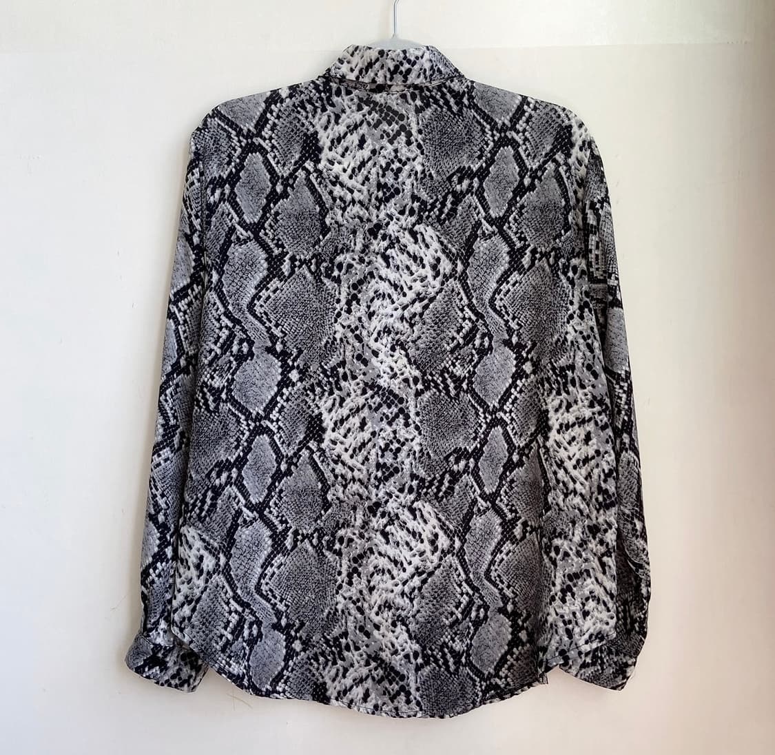 파이톤 뱀피 셔츠 XL 상품이미지4