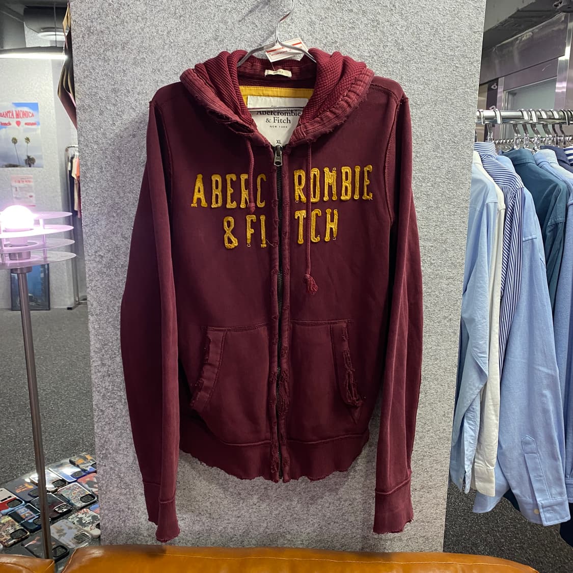 아베크롬비 y2k 빅로고 슬림핏 후드 집업 B3026   상품이미지2