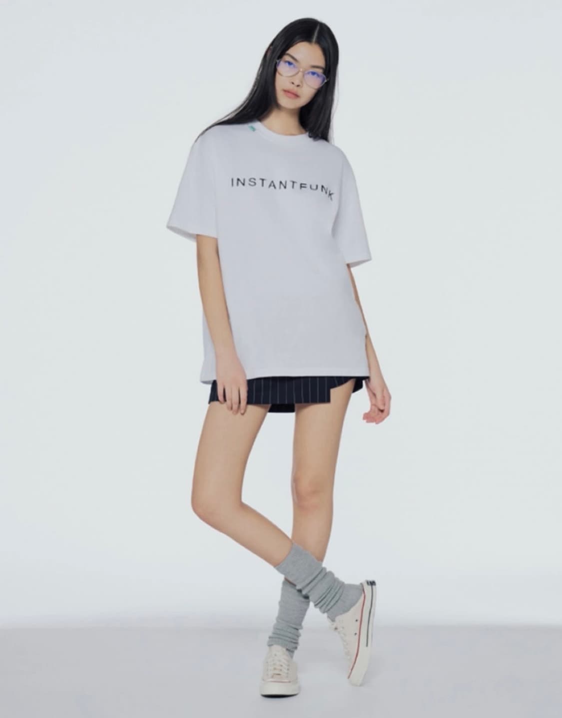 인스턴트펑크 화이트 반팔티셔츠s 상품이미지1