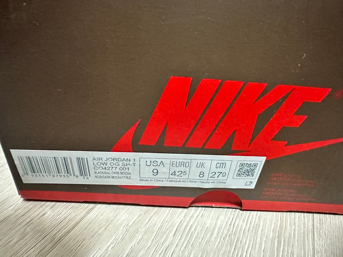 조던 1 x 트래비스 스캇 레트로 로우 OG SP 모카 270 상품이미지8