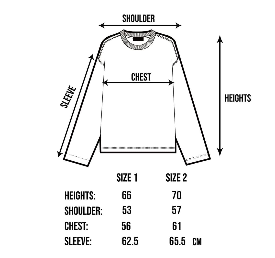 OLD THRONE LONG SLEEVE T SHIRTS - BLURRY 상품이미지4