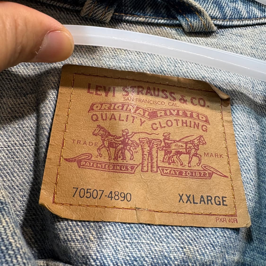 [XXL] LEVI's 리바이스 USA 90‘s 빈티지 데님 자켓 상품이미지5