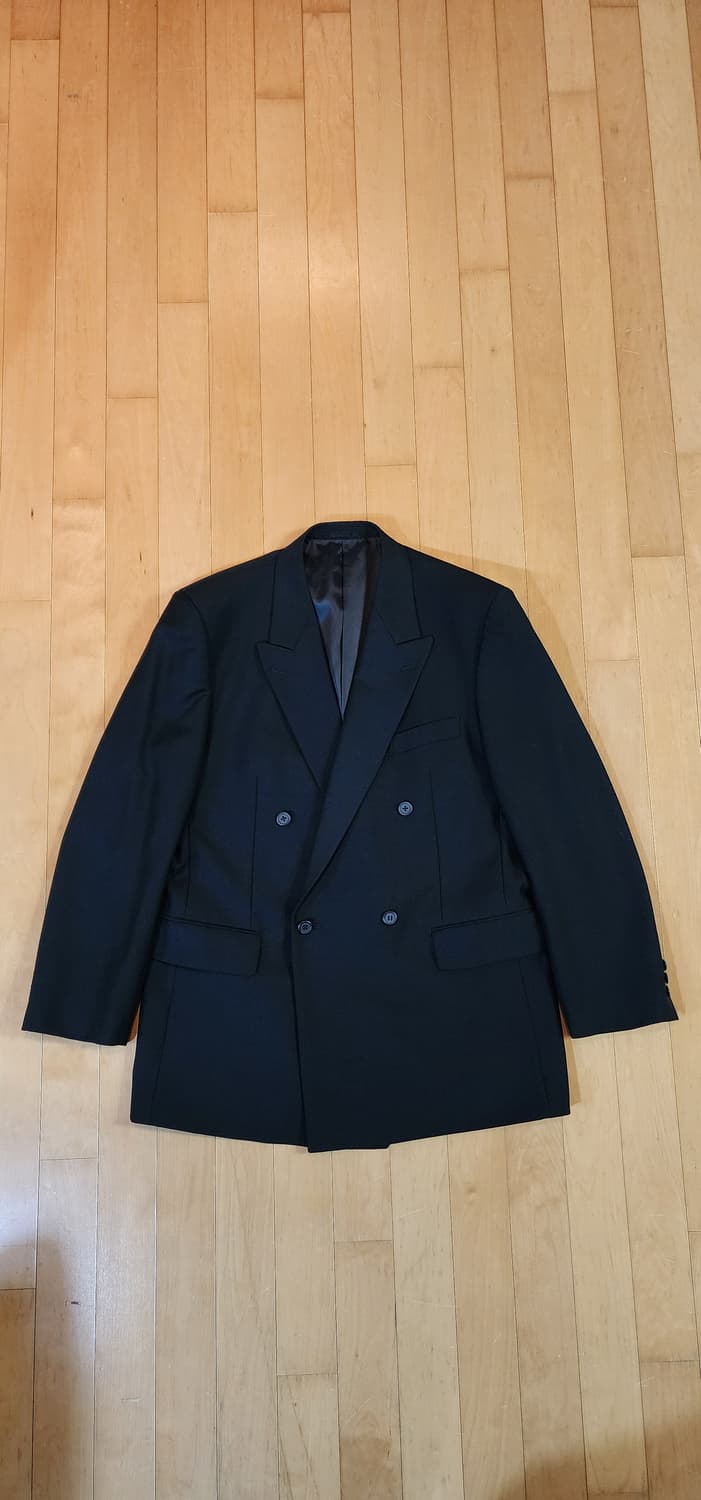 블랙 더블 울자켓 L 상품이미지4