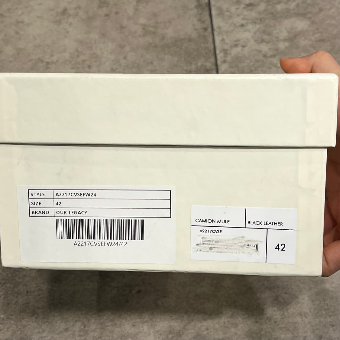 [택포](42) 아워레가시 카미온 뮬 블랙 상품이미지5