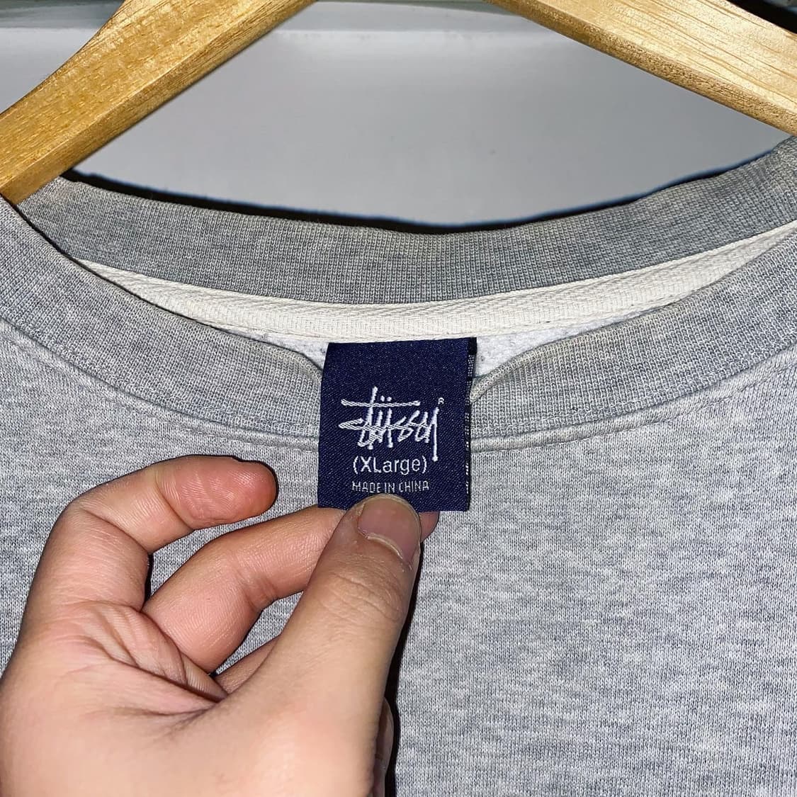 90s 스투시 루이비통 패러디 모노그램 로고 스웻셔츠 상품이미지4