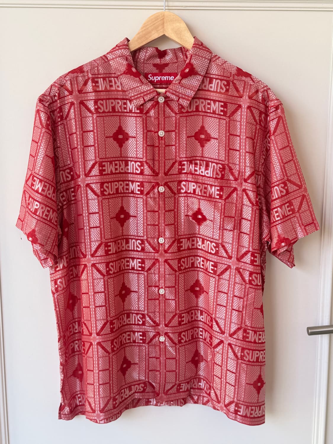 2024 Supreme Tray Jacquard S/S Shirt 상품이미지1