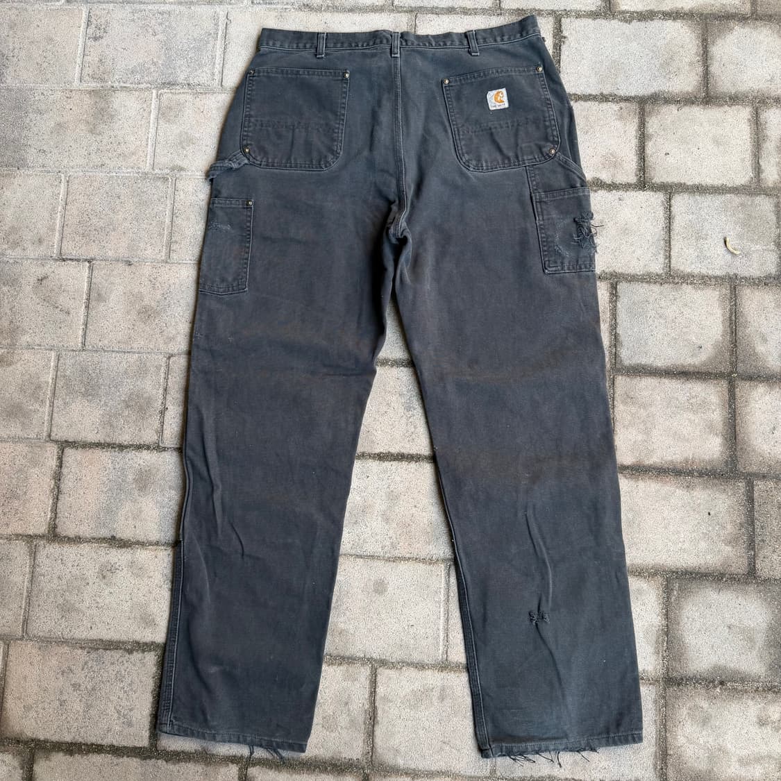USA 칼하트 B01 BLK 더블니 블랙 카펜터 워크 팬츠 상품이미지2