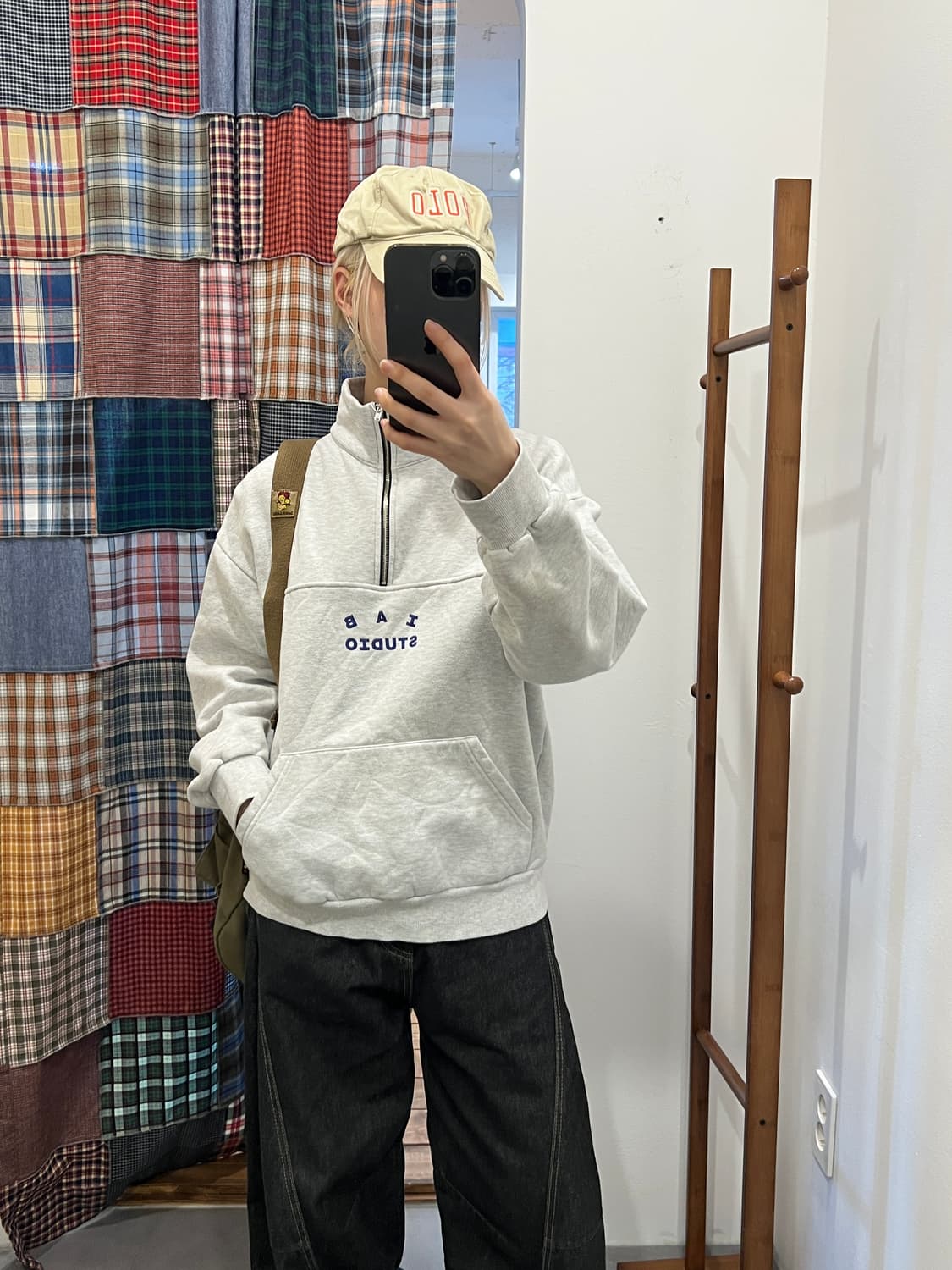 Iab studio 멜란지 아노락 상품이미지1