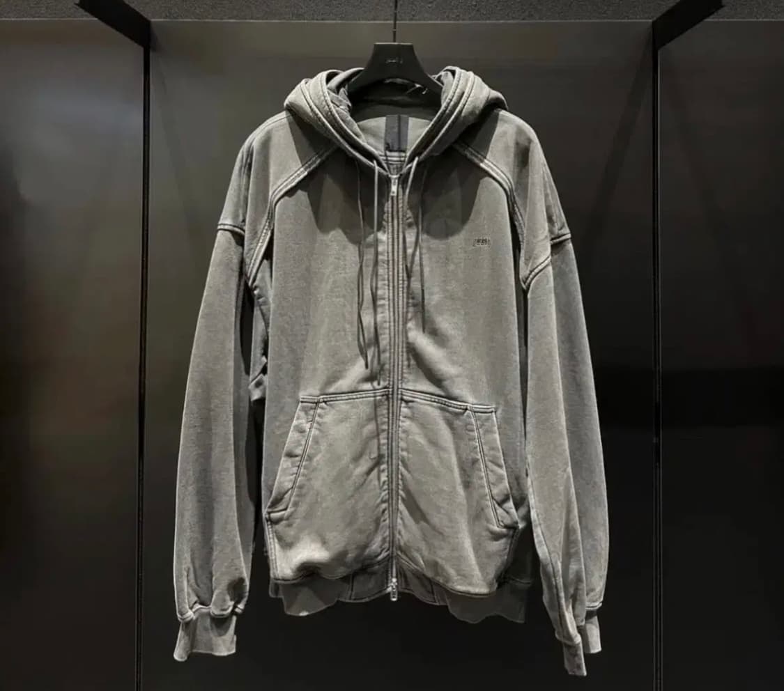 준지 25fw 더블레이어드 후드집업 s 상품이미지2