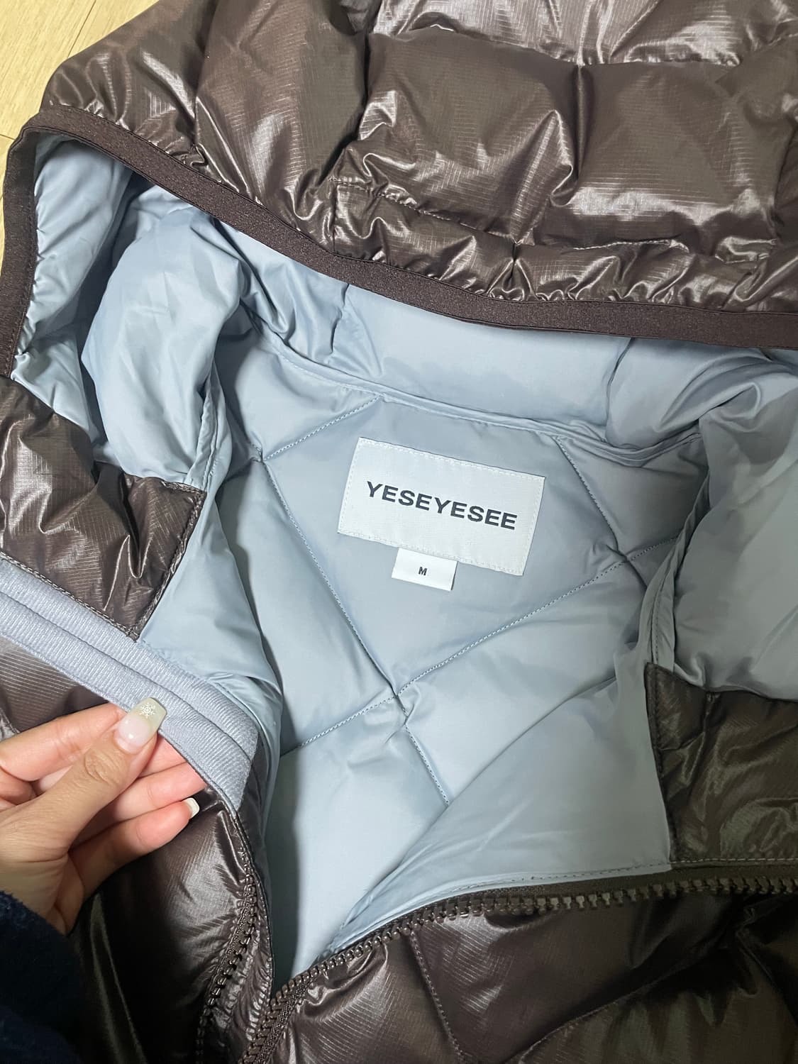 예스아이씨 Wafer Goose Down Jacket Brown(M) 상품이미지6