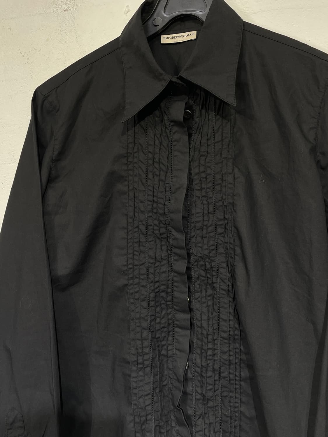 엠프리오 아르마니 고딕 패턴 프릴 셔츠 S 상품이미지7