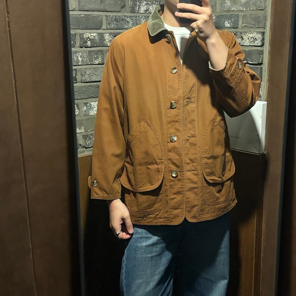 M) 랜즈엔드 코듀로이 반 코트 헌팅 자켓 상품이미지8