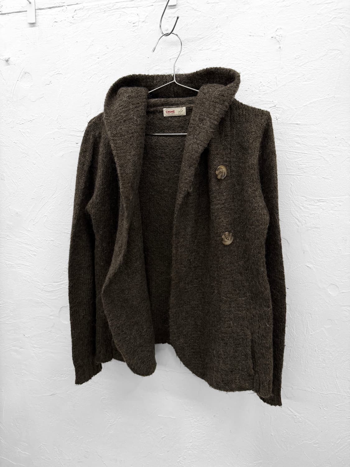 chime 모헤어 니트 후드 가디건 상품이미지4