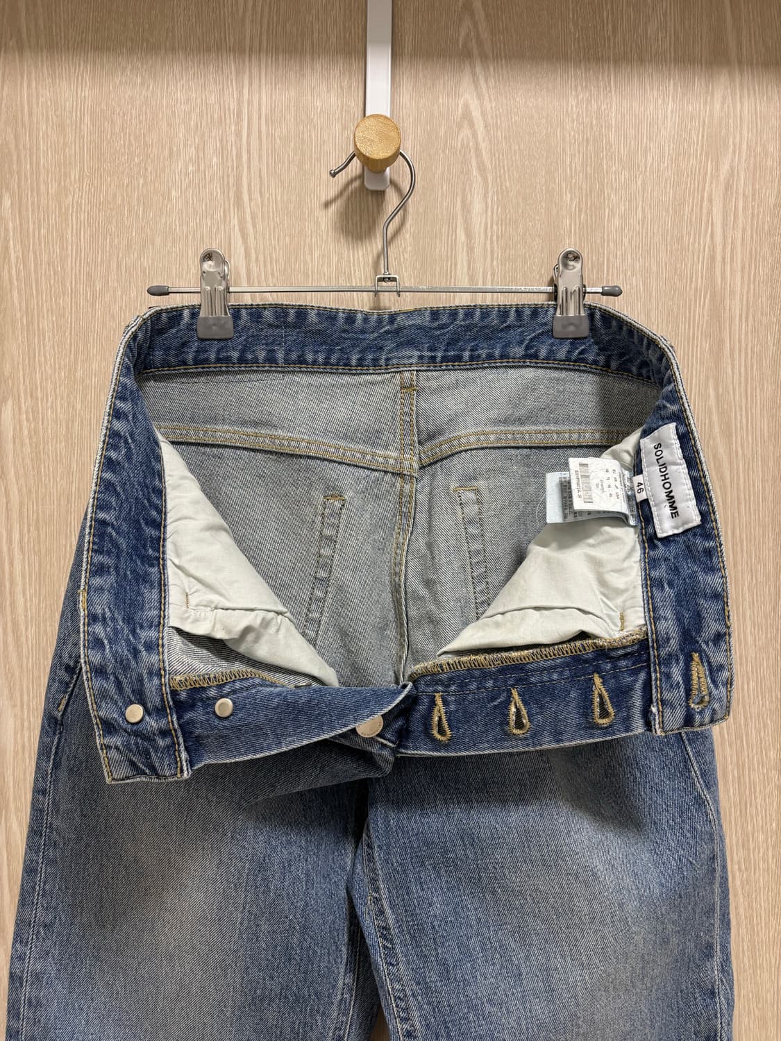 솔리드옴므 워싱데님팬츠46/30“ 상품이미지5