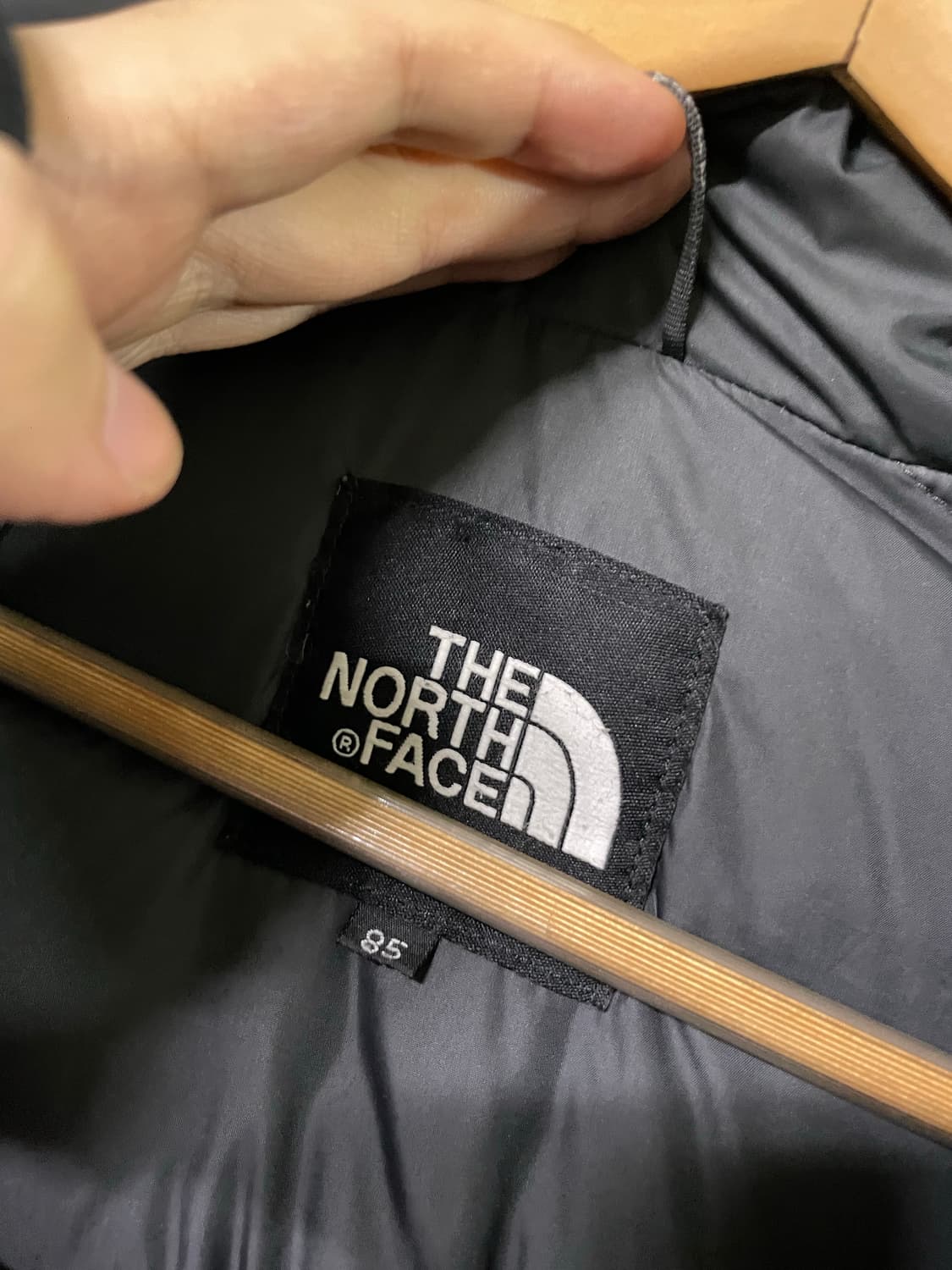 노스페이스 눕시 패딩 점퍼 레어색상 레드 66사이즈  상품이미지5