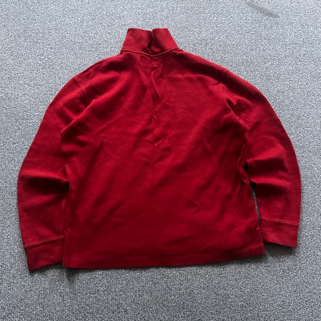 폴로 랄프로렌 레드 반집업 니트 상품이미지3