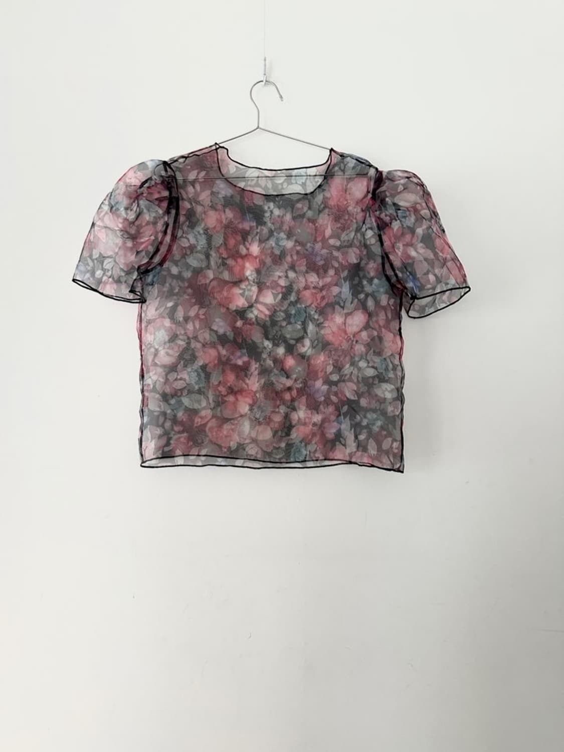 Floral organza layer top 상품이미지5