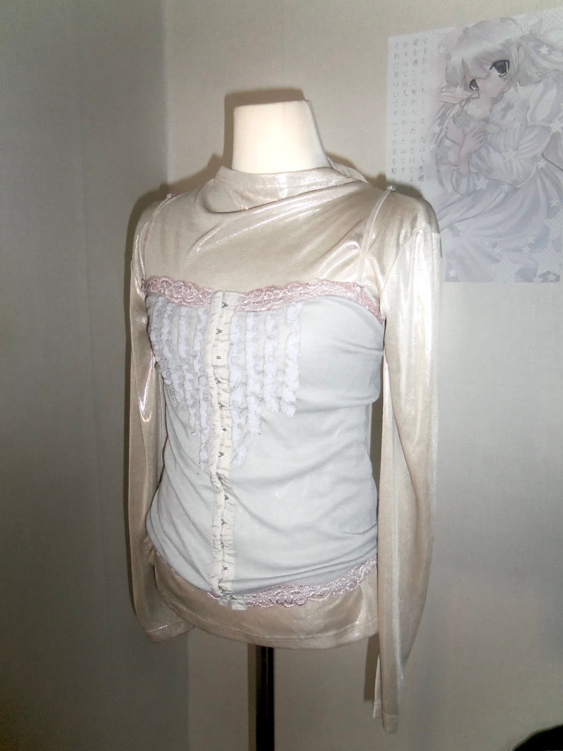 Glitter Layered Mesh Top  상품이미지1