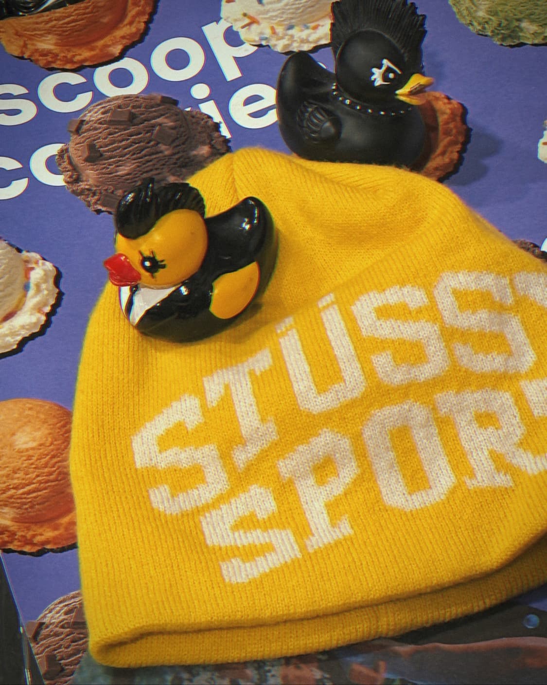 스투시 옐로우 코튼 비니 상품이미지1