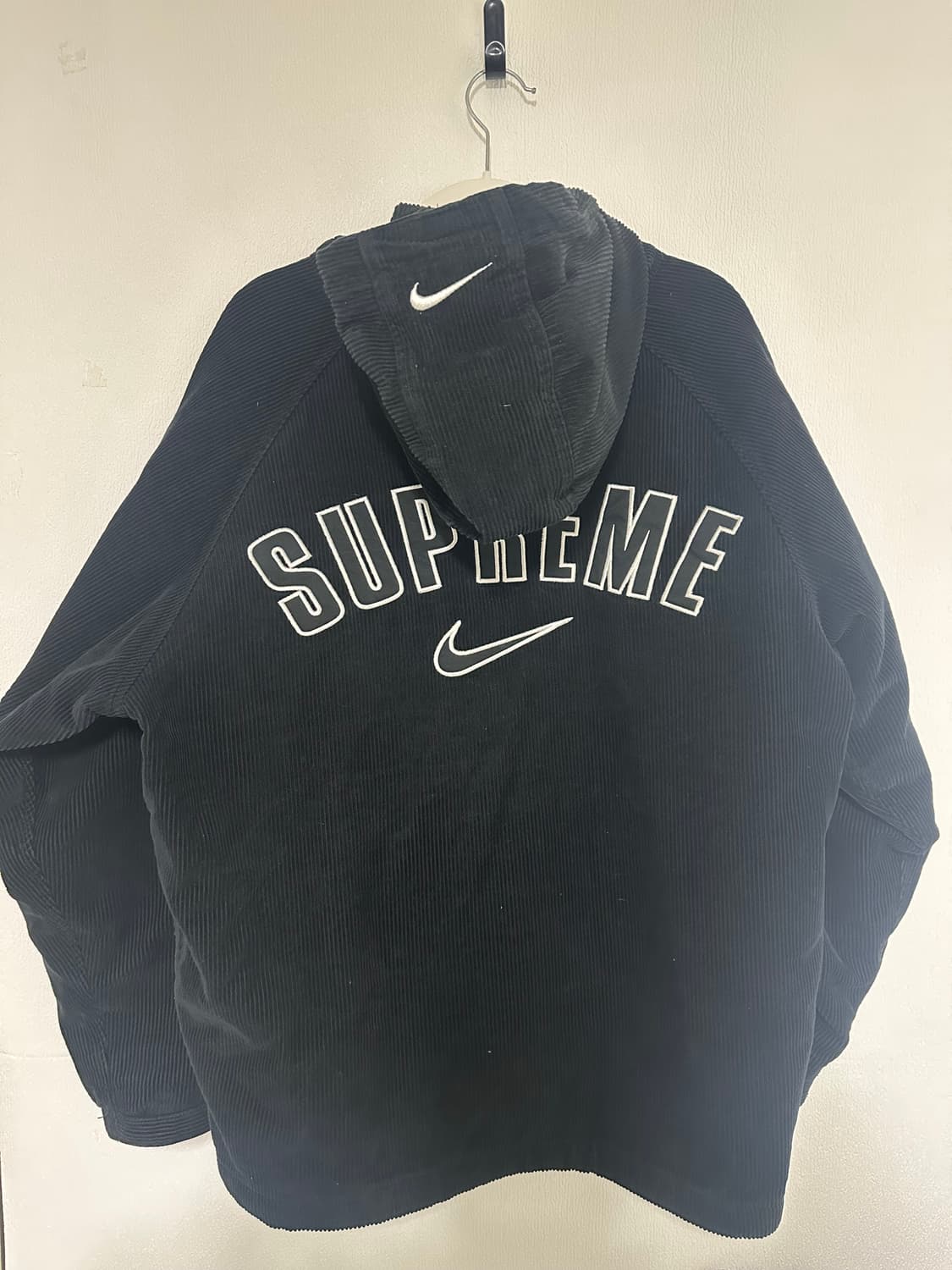 슈프림 x 나이키 아크 코듀로이 후드 자켓 블랙 M 상품이미지2