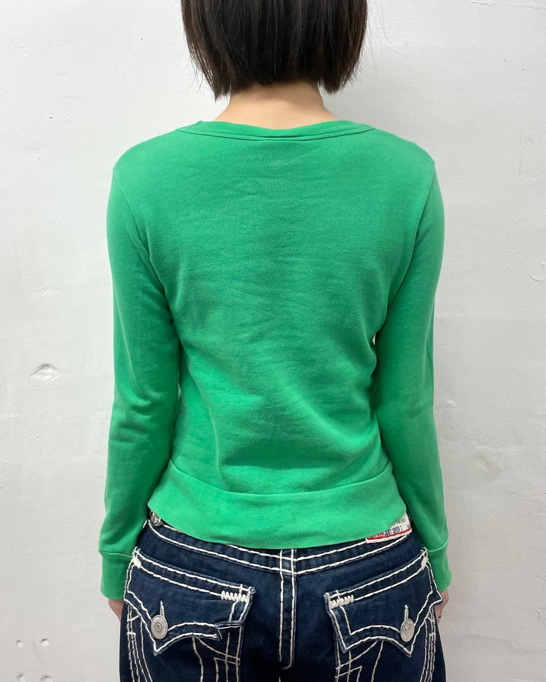 Love Revolution Panda Green Sweatshirt  상품이미지3