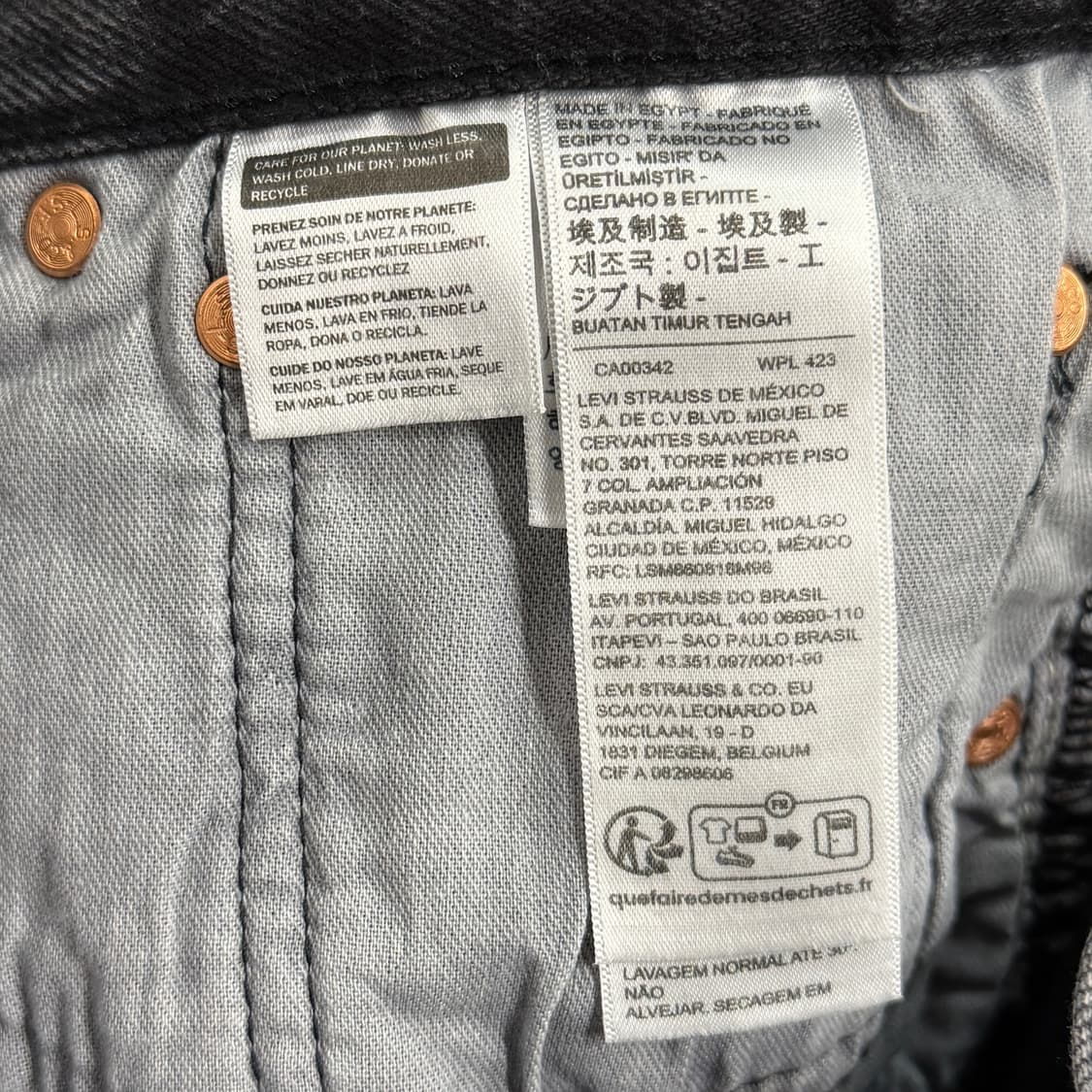 [34] 리바이스 501 블랙진 데님 청바지 상품이미지6