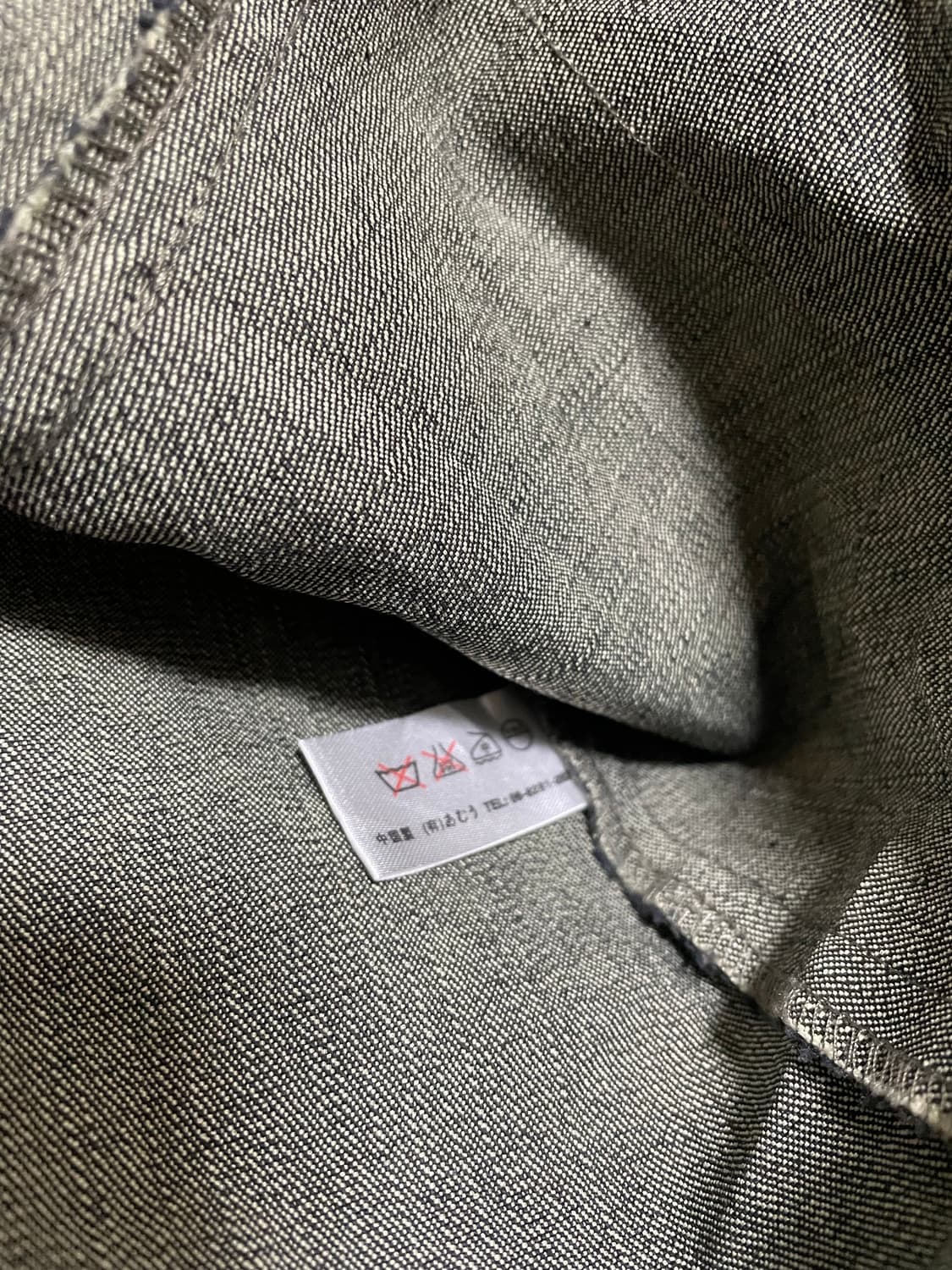 체크 디테일 데님 베스트 상품이미지4