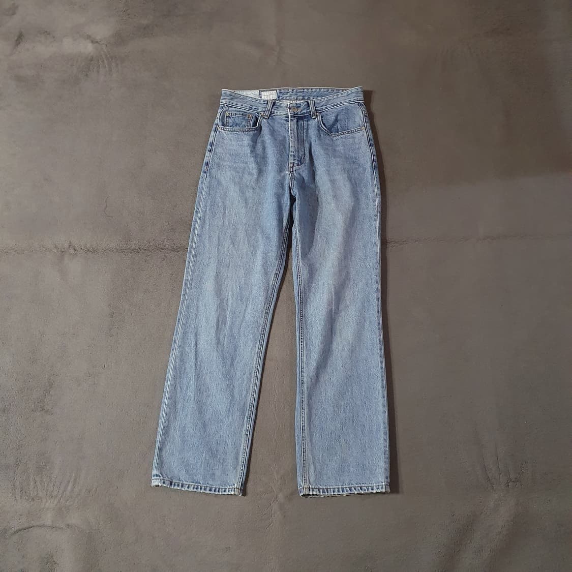 유스 스트레이트 데님 M 미디엄블루 상품이미지2