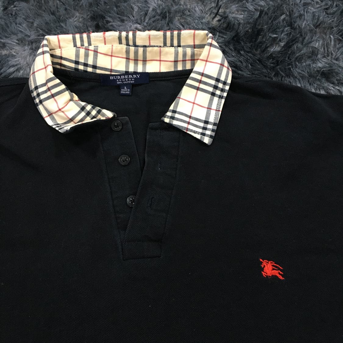 투티/0236 버버리 런던 카라 긴팔티 상품이미지4