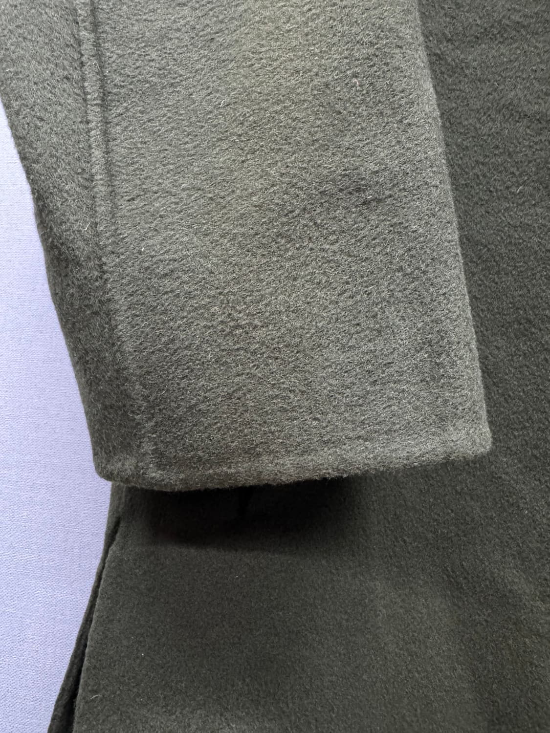 한섬 시스템 모(양모)/캐시미어 핸드메이드 오픈 코트S(M) 상품이미지3