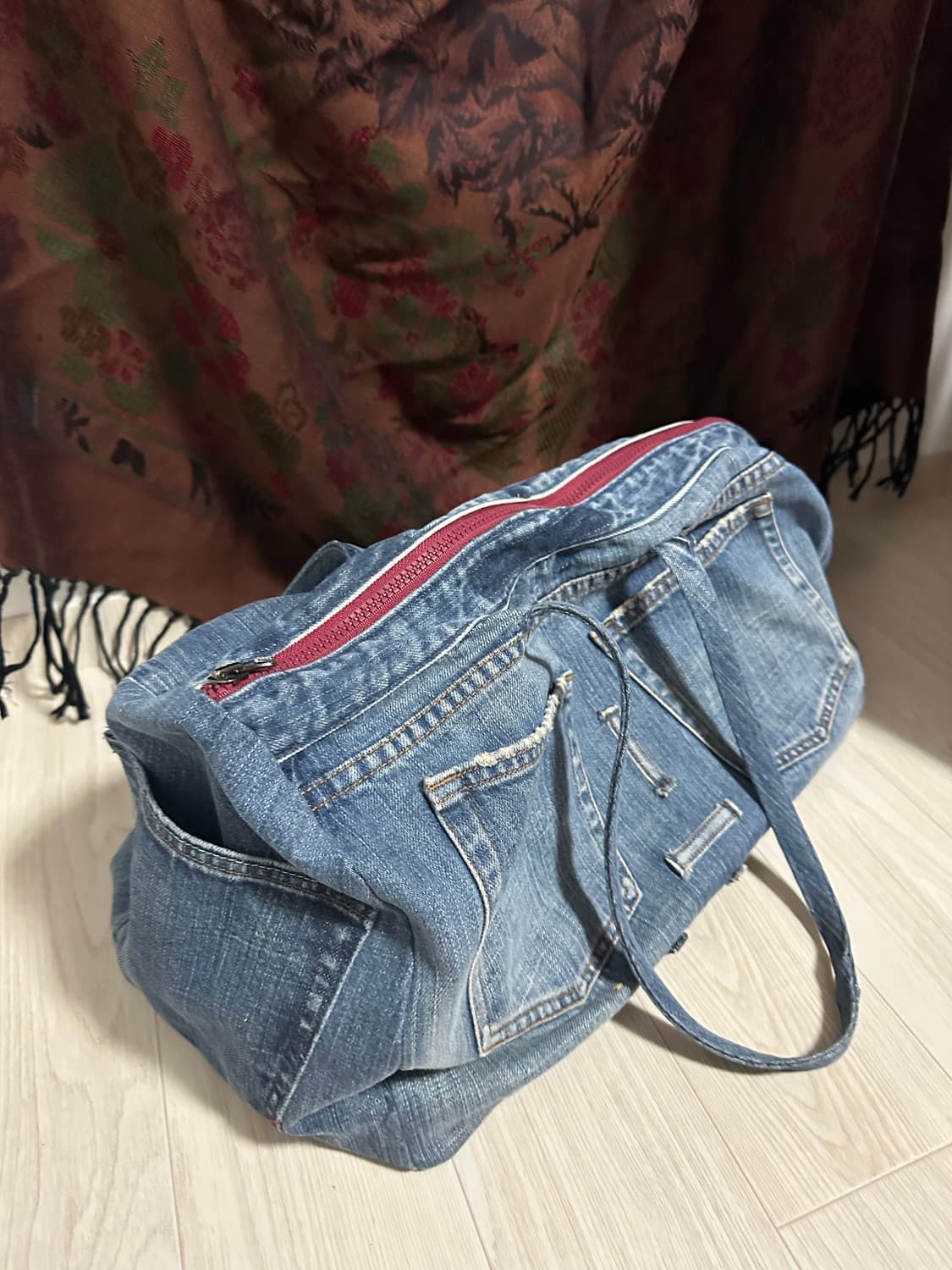 빈티지 데님 숄더백 상품이미지1