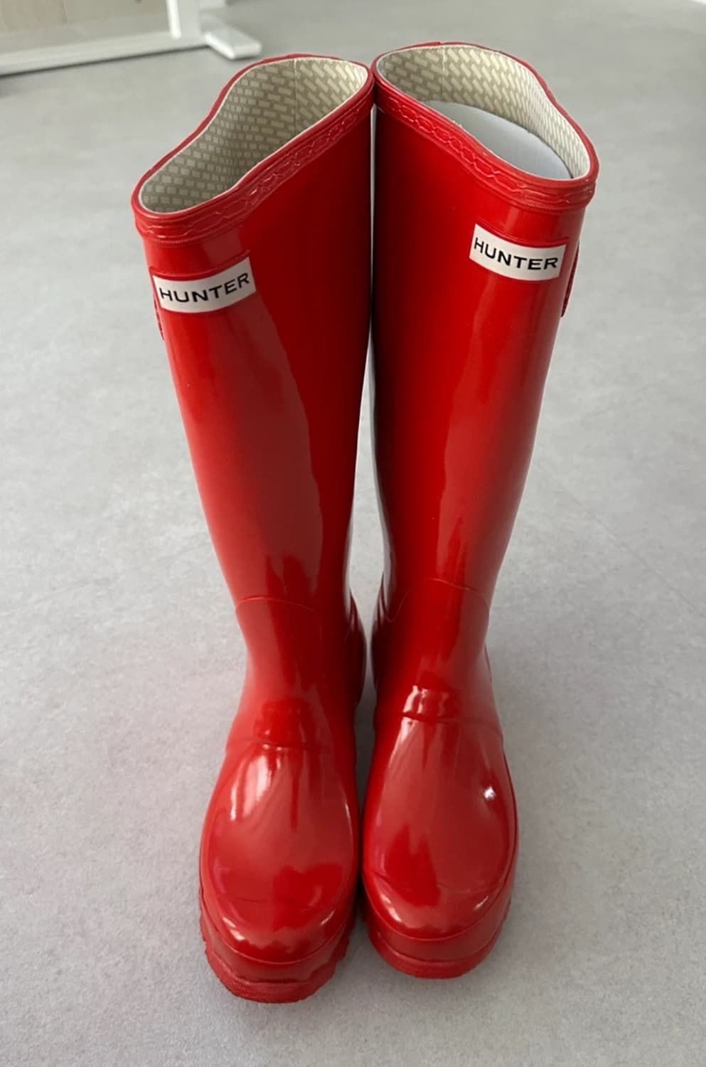 헌터 레인부츠 레드 글로시  상품이미지1