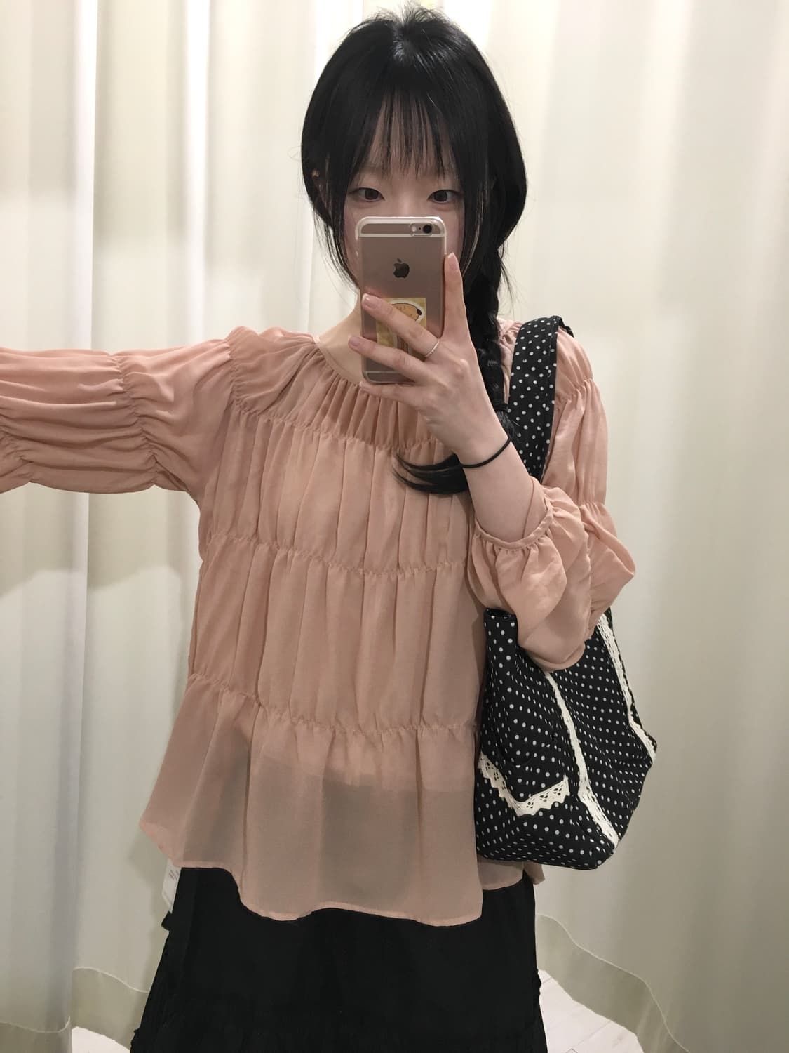 Hyphen World gallery Sheer Blouse 상품이미지8