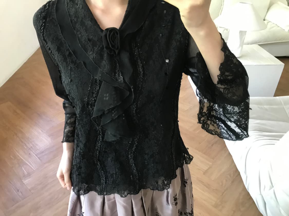 vintage lace top 상품이미지6