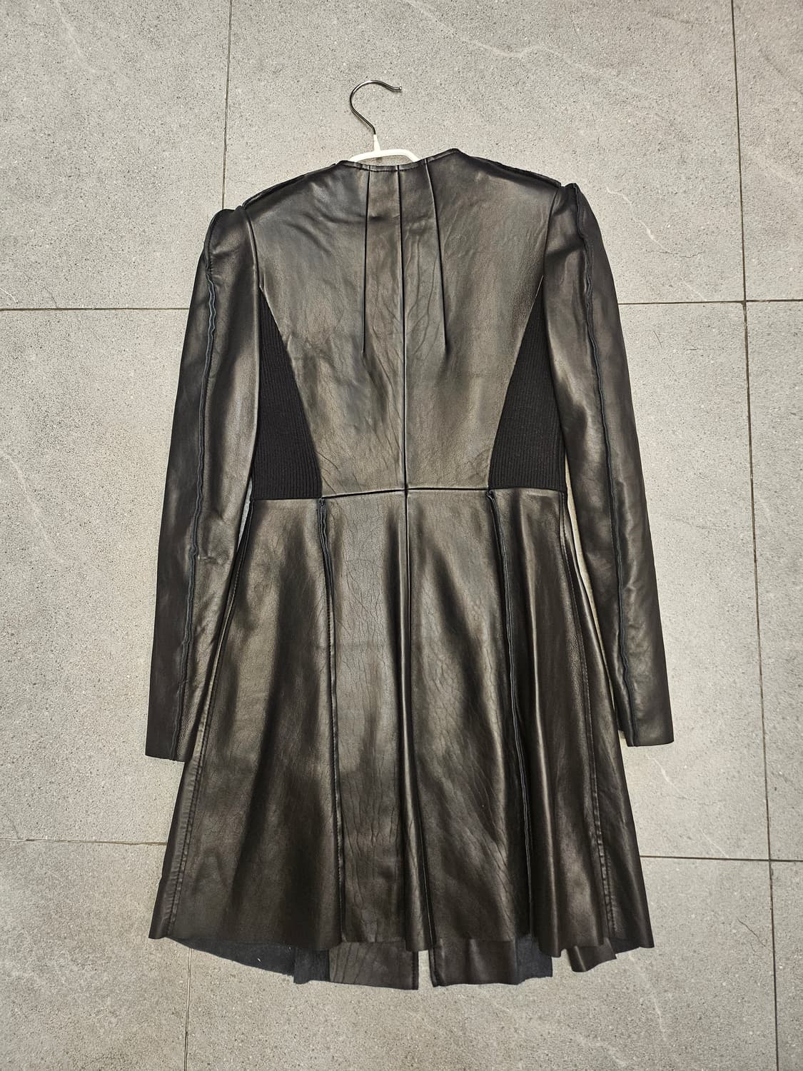 Obzee 오브제 양가죽  롱 코트 블랙 55(1) 상품이미지5